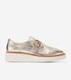 Women's ØriginalGrand Platform Monk Strap Oxfords Soft Gold-Ivory